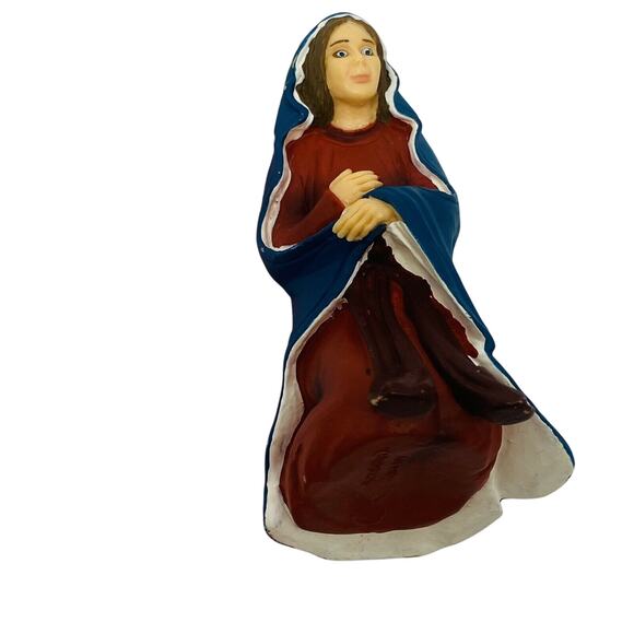 Schleich Nativity Mary Figurine 3” Kneeling Hand Painted Plastic Christmas - Picture 10 of 10